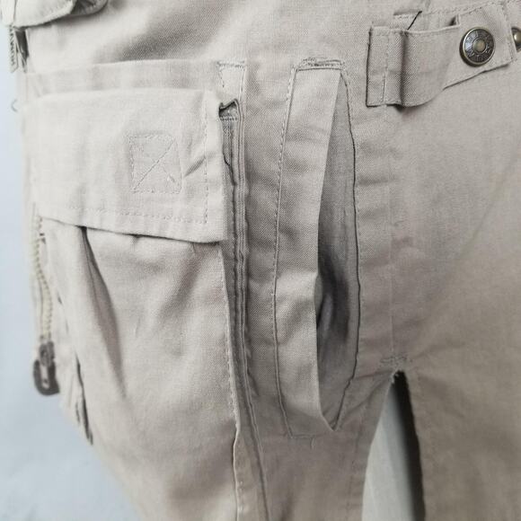 Humvee Vest Mens XS Khaki Safari Fishing Photo Travel Multi Pocket Utility - Picture 10 of 16